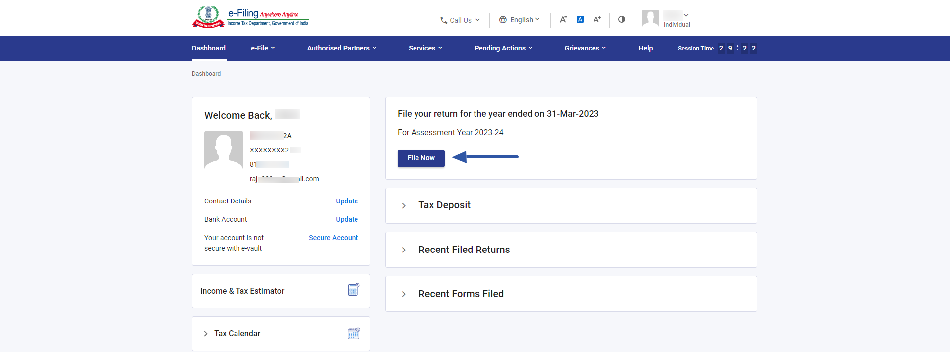 How To File Return Through Income-tax Portal By Uploading .json ...