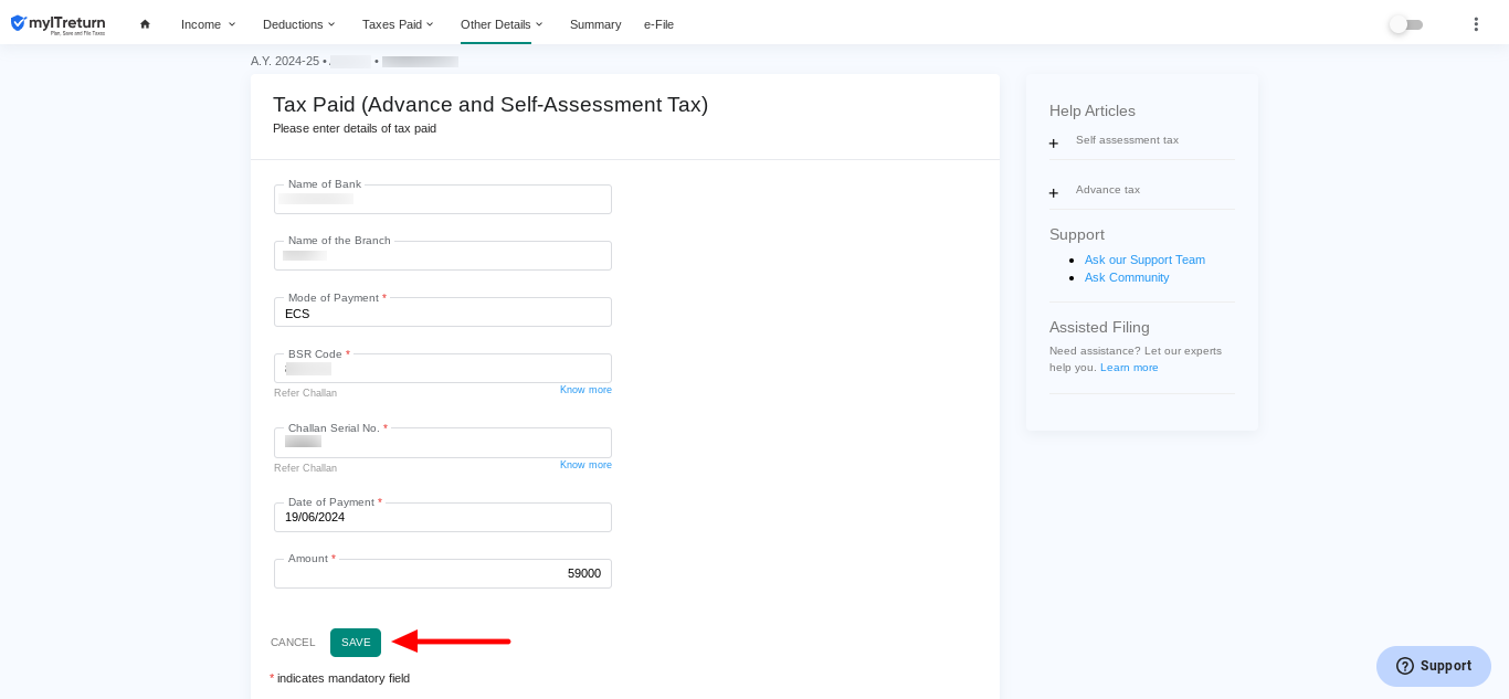 How Do I Enter Challan Details On MyITreturn? – MyITreturn Help Center