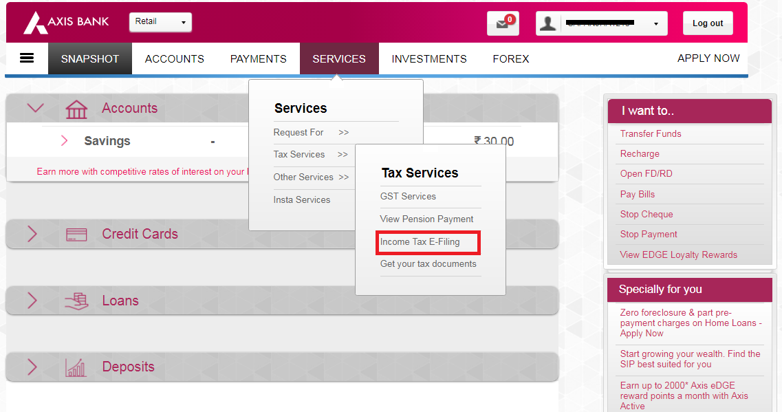 axis banking verify internet return confirm account using help proceed further option services order number