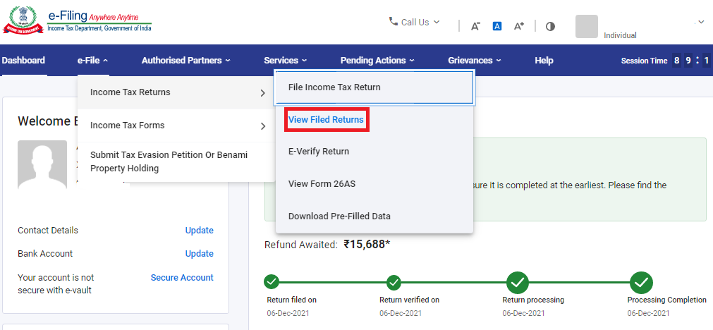 How To See Tax Return Status