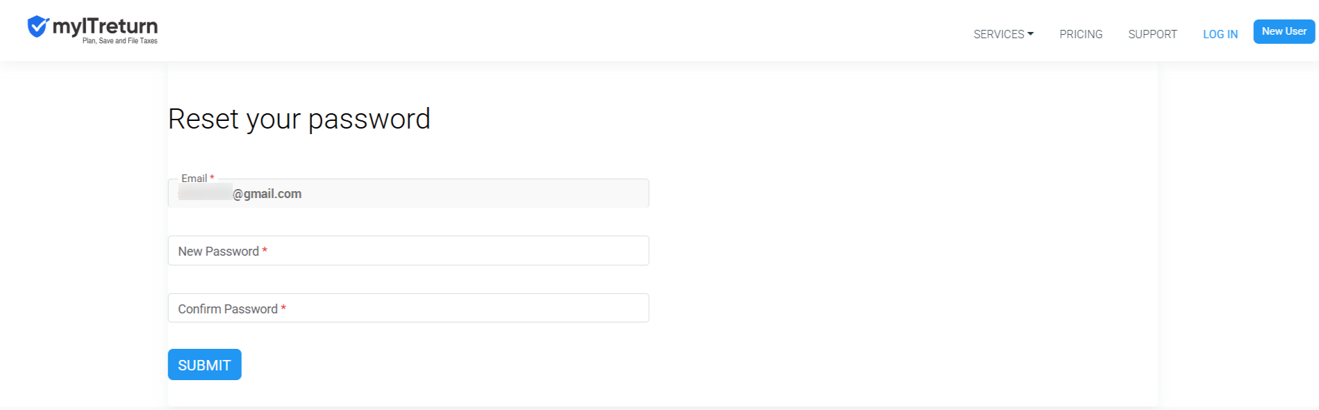 Reset Your Password